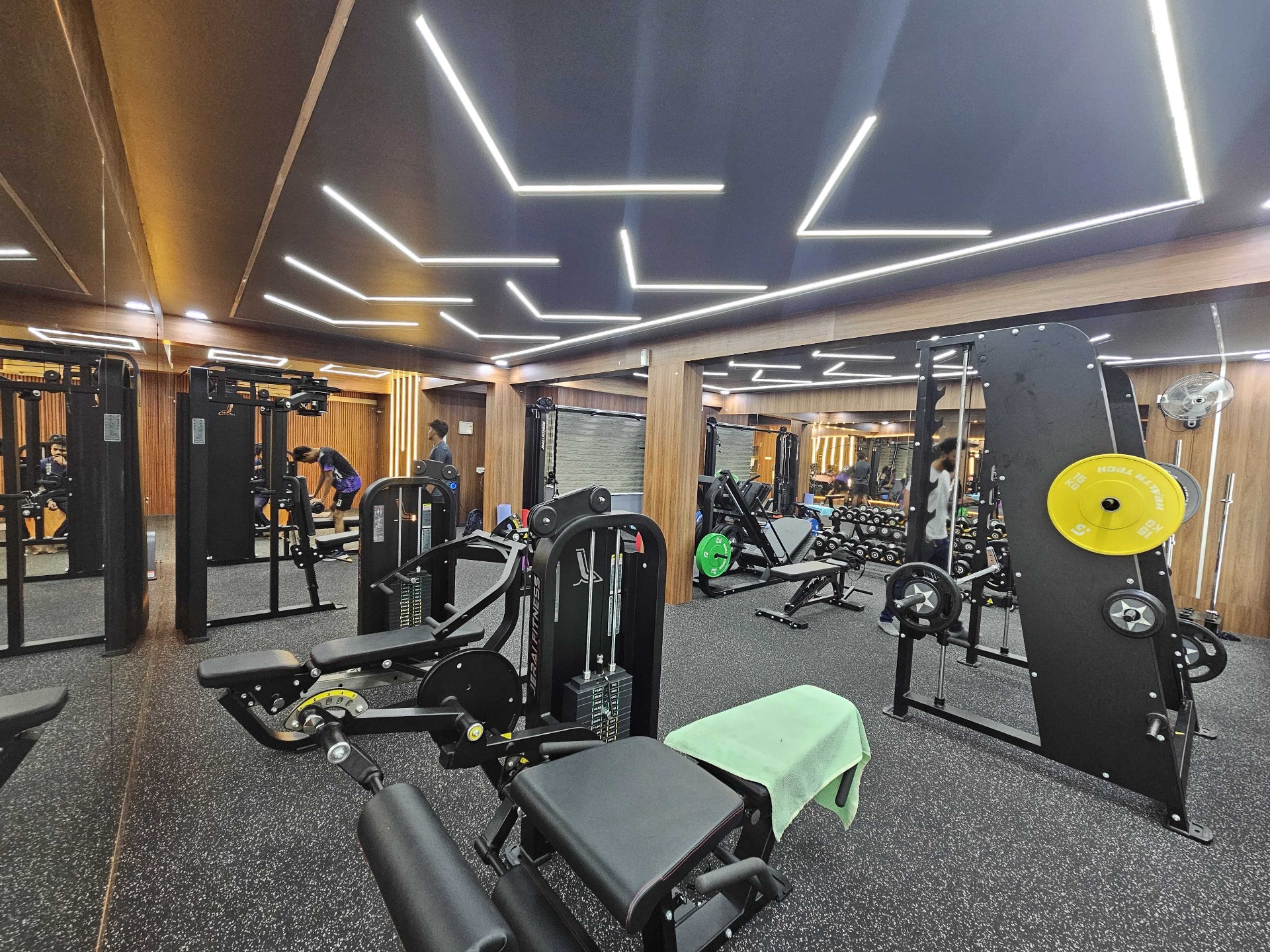Spacious gym area