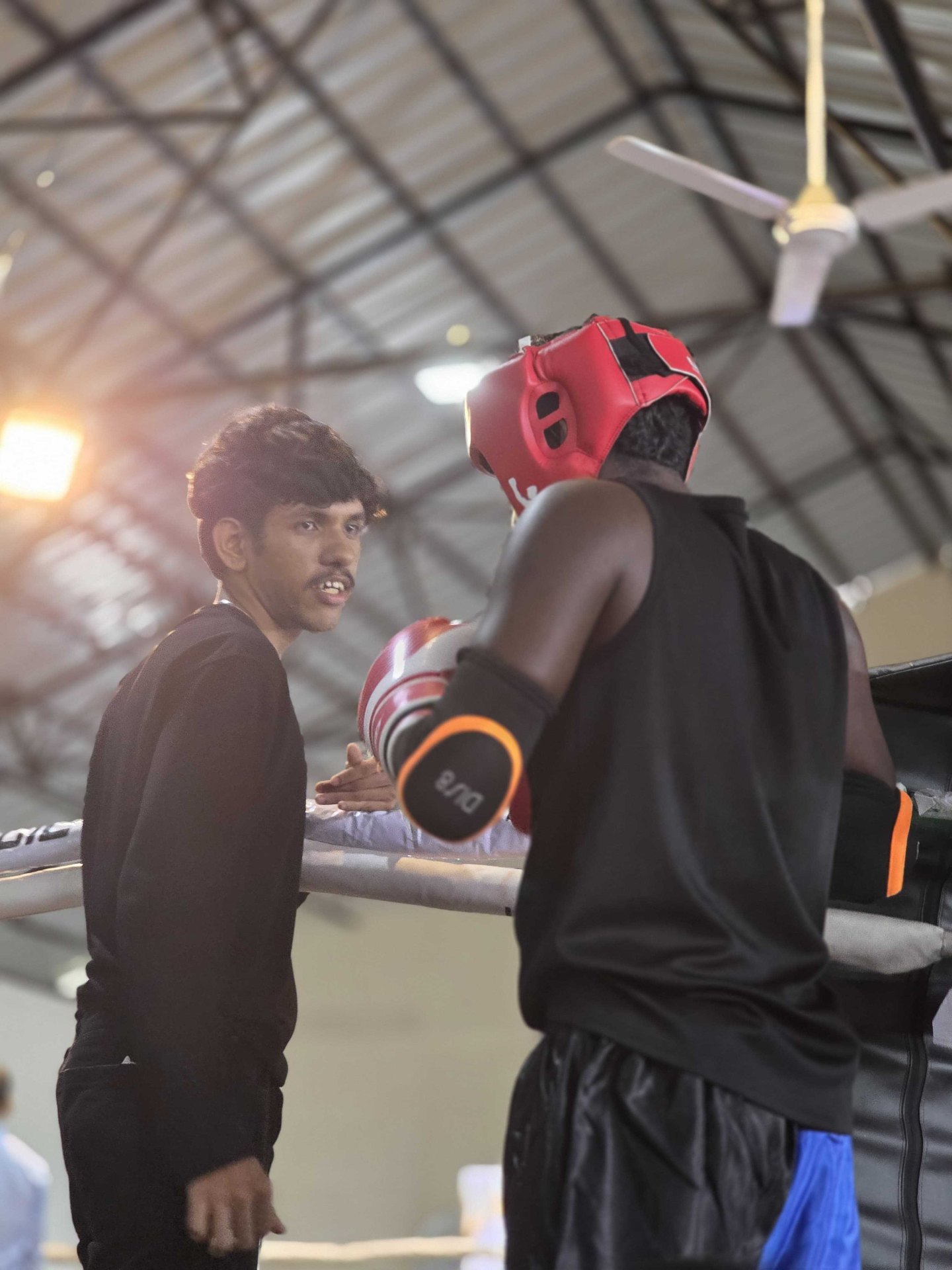 Boxing training session